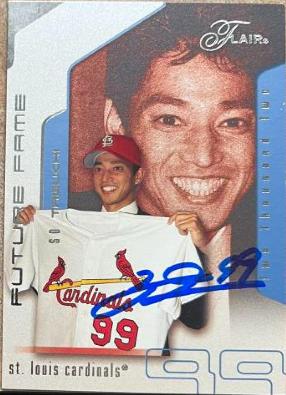 So Taguchi Signed 2002 Flair Collection Baseball Card - St Louis Cardinals SN50