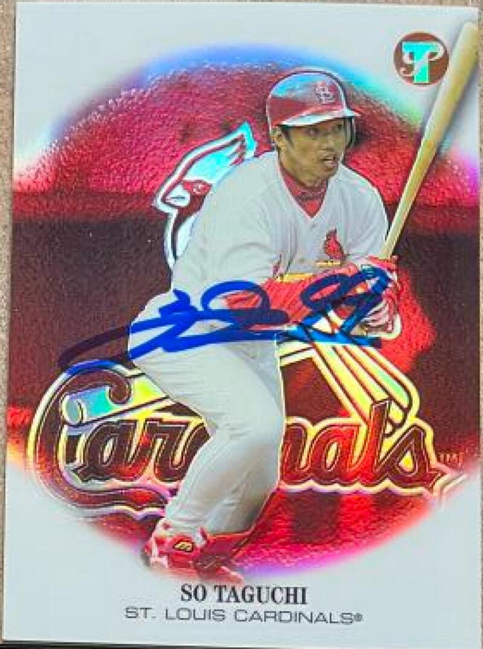 So Taguchi Signed 2002 Topps Pristine Baseball Card - St Louis Cardinals #199