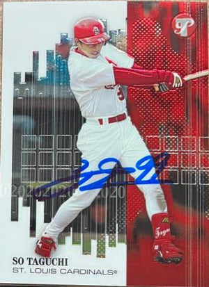 So Taguchi Signed 2002 Topps Pristine Baseball Card - St Louis Cardinals #200