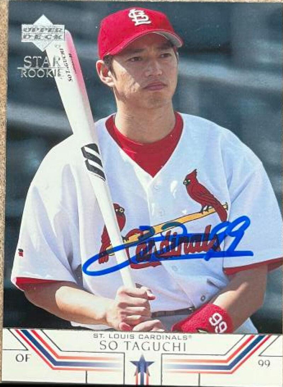 So Taguchi Signed 2002 Upper Deck Baseball Card - St Louis Cardinals