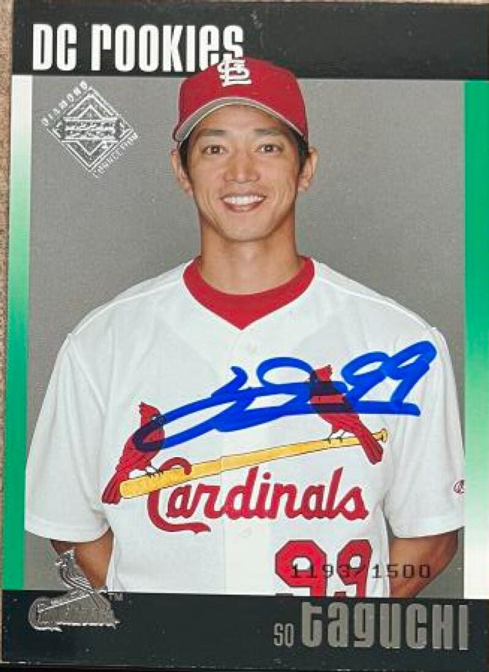 So Taguchi Signed 2002 Upper Deck Diamond Connection Baseball Card - St Louis Cardinals