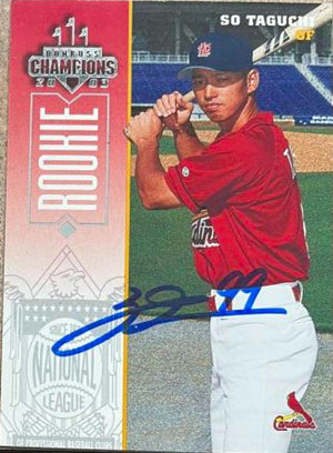 So Taguchi Signed 2003 Donruss Champions Baseball Card - St Louis Cardinals