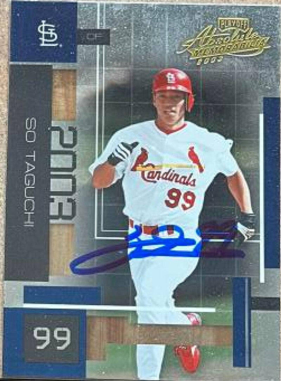 So Taguchi Signed 2003 Playoff Absolute Memorabilia Baseball Card - St Louis Cardinals