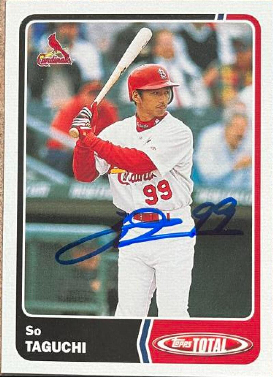 So Taguchi Signed 2003 Topps Total Baseball Card - St Louis Cardinals