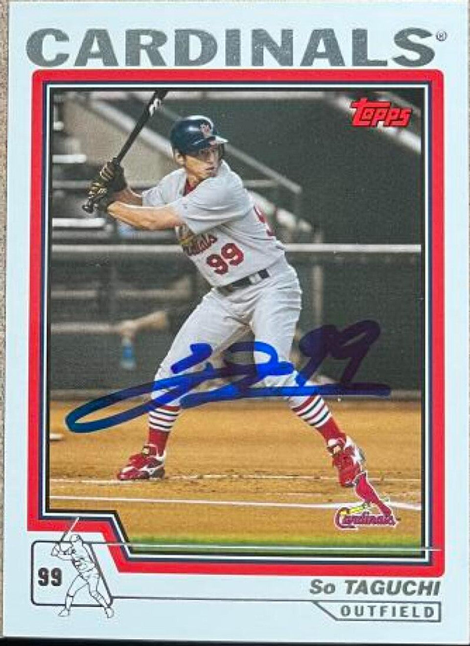 So Taguchi Signed 2004 Topps Baseball Card - St Louis Cardinals