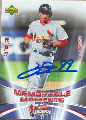 So Taguchi Signed 2006 Upper Deck World Series Champions Box Set Baseball Card - St Louis Cardinals