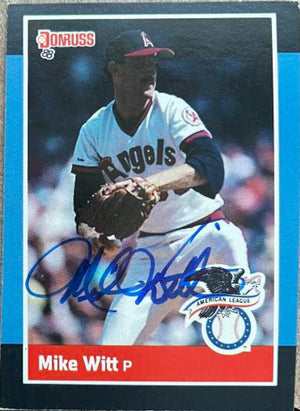 Mike Witt Signed 1988 Donruss All-Stars Baseball Card - California Angels