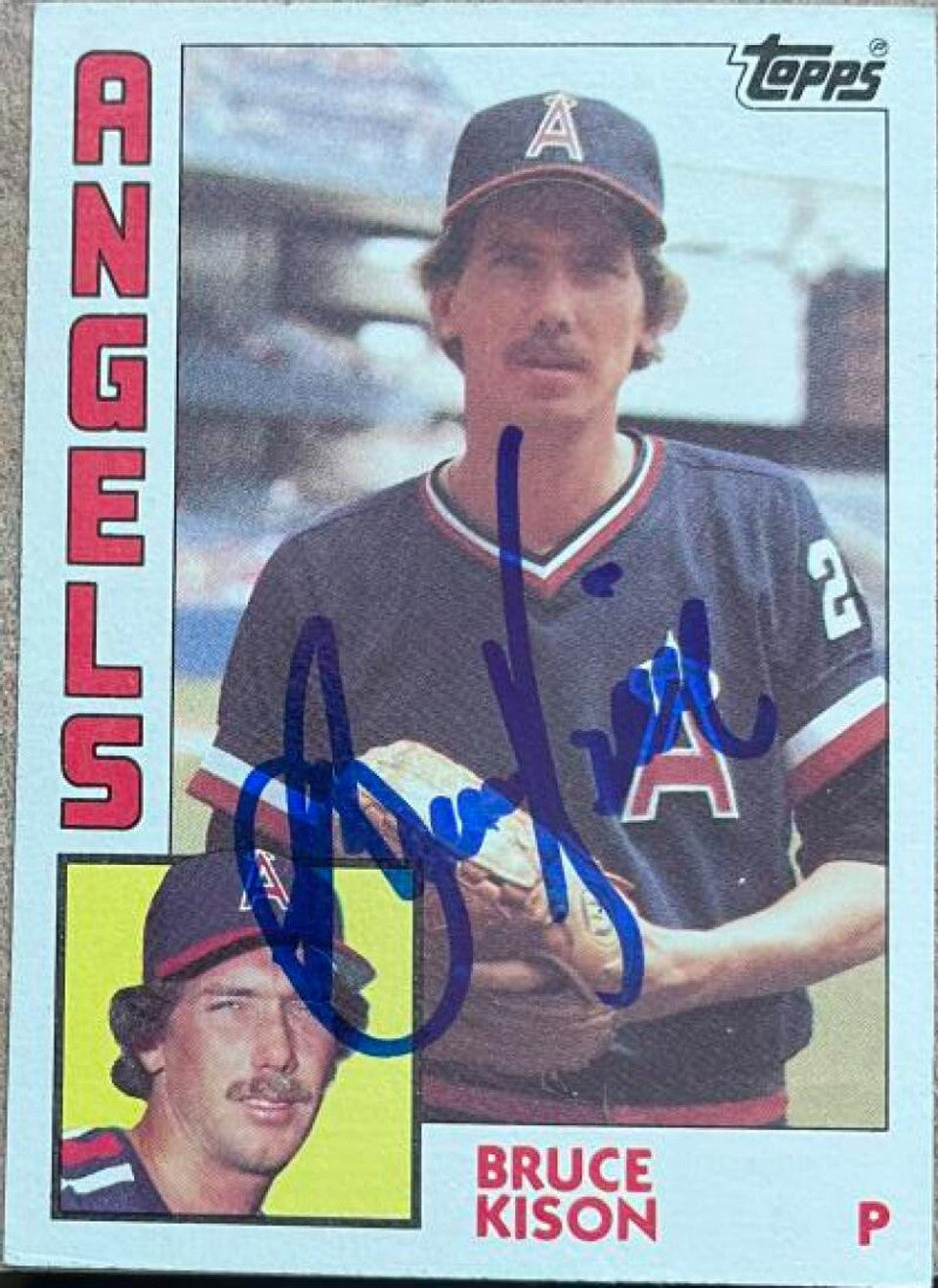 Bruce Kison Signed 1984 Topps Baseball Card - California Angels