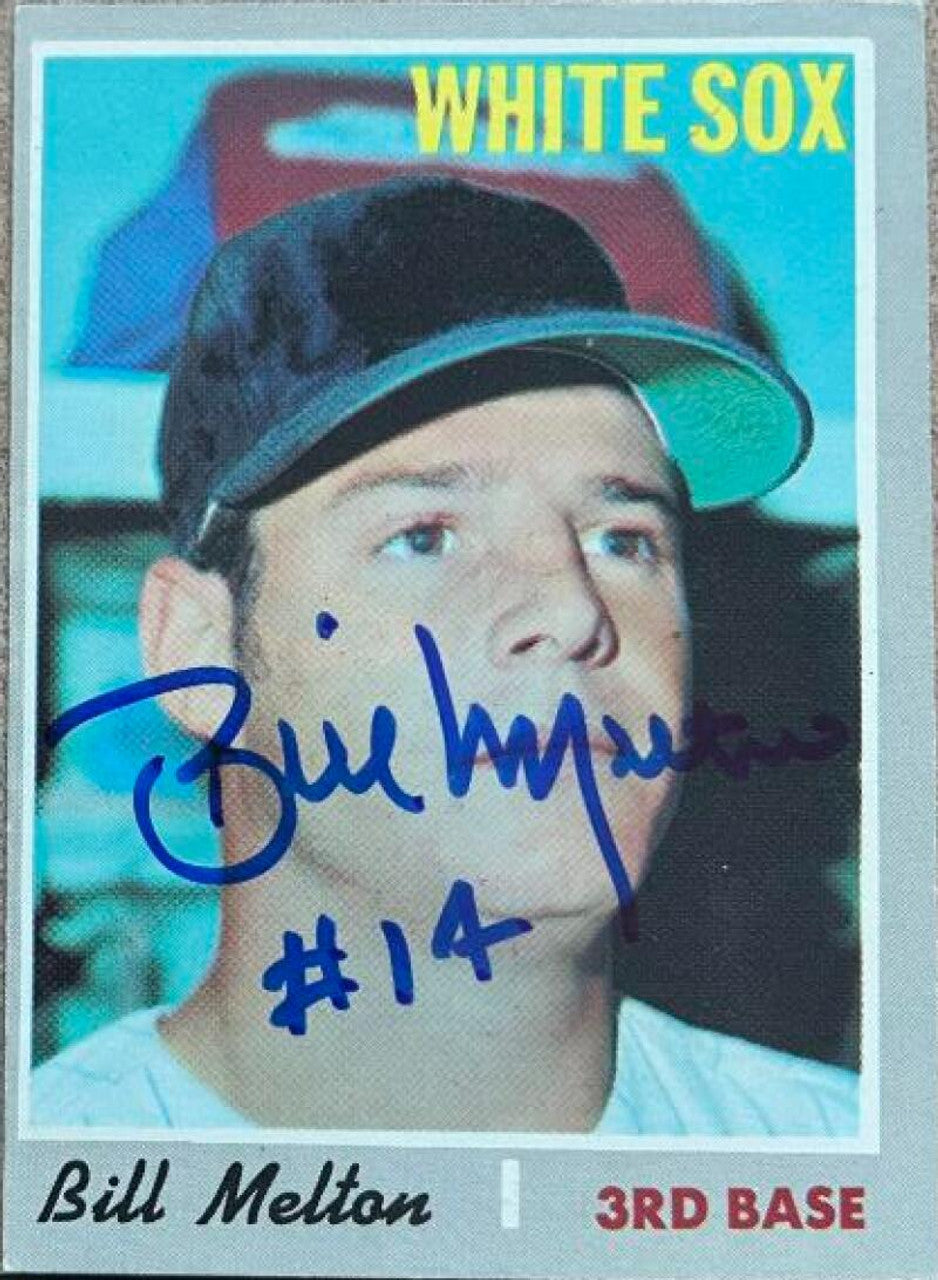 Bill Melton Signed 1970 Topps Baseball Card - Chicago White Sox