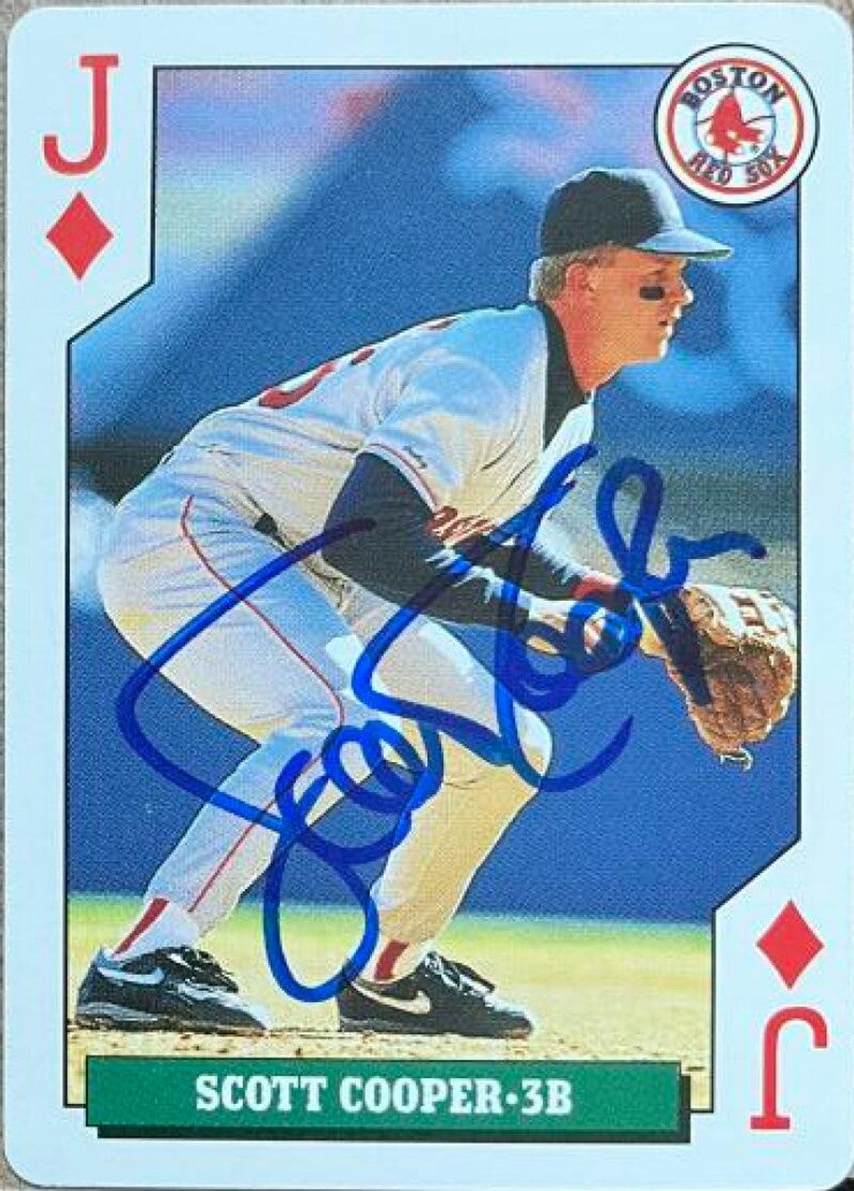 Scott Cooper Signed 1992 Bicycle Rookies Baseball Card - Boston Red Sox