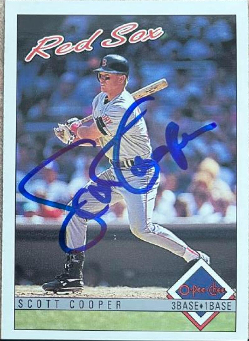 Scott Cooper Signed 1993 O-Pee-Chee Baseball Card - Boston Red Sox