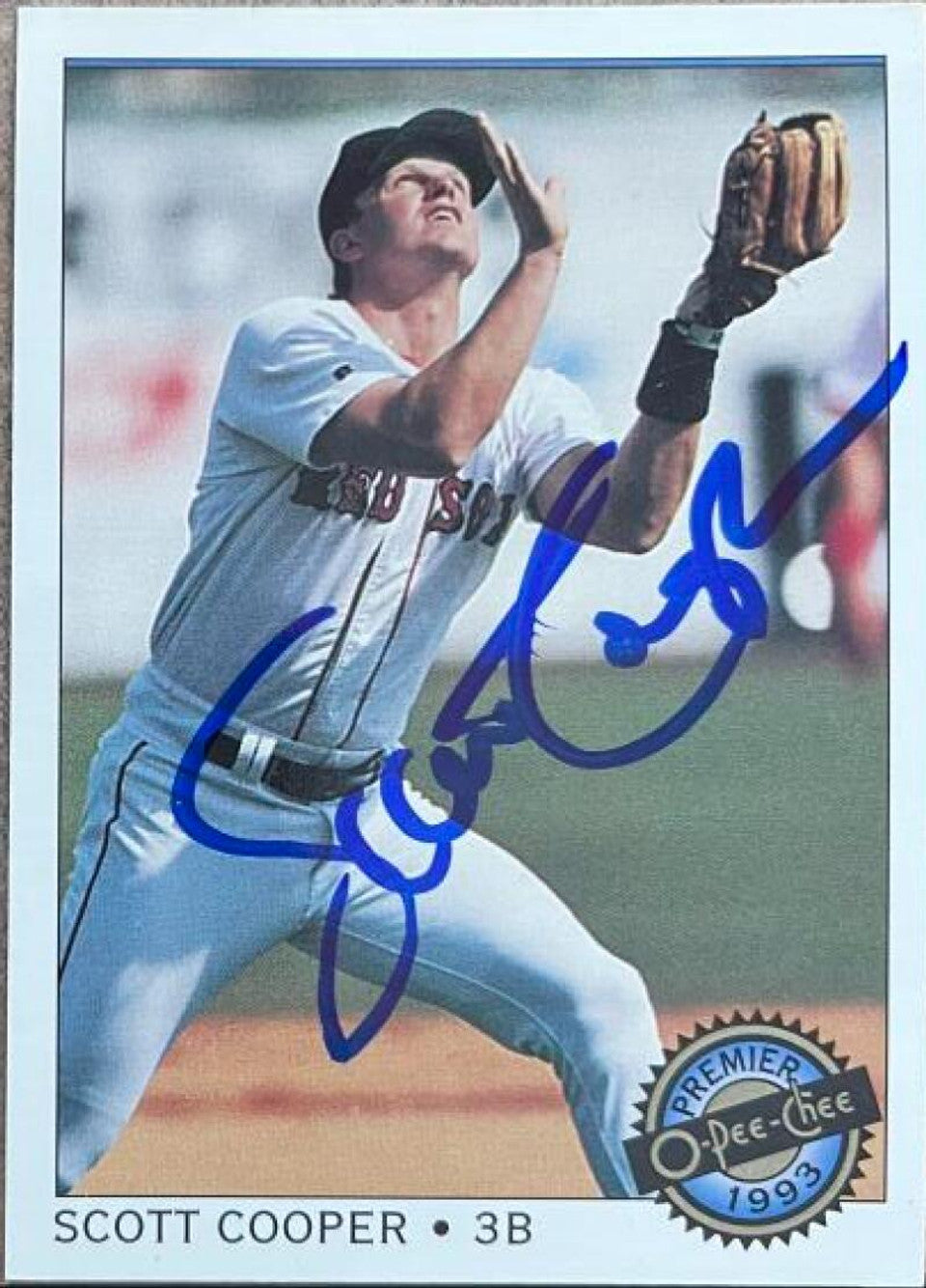 Scott Cooper Signed 1993 O-Pee-Chee Premier Baseball Card - Boston Red Sox