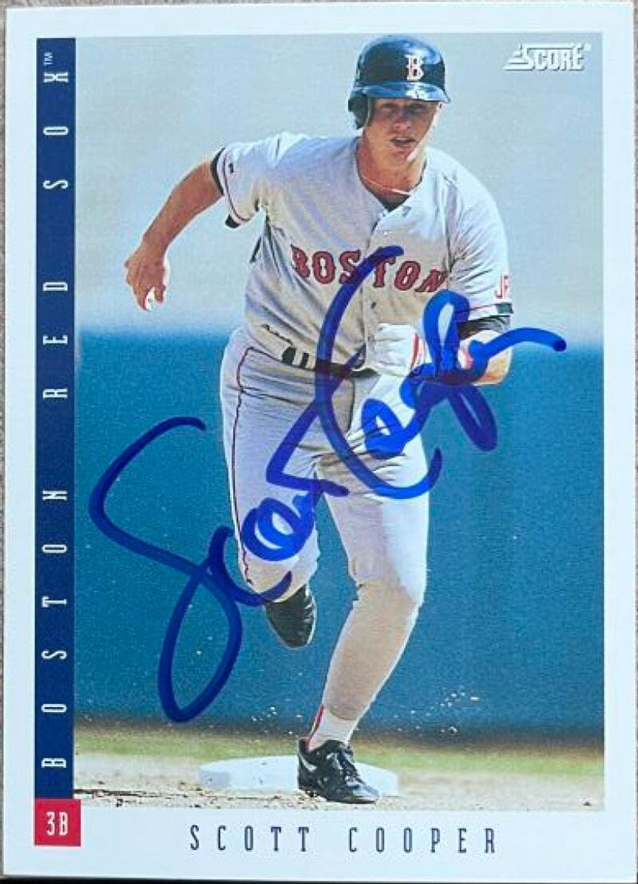 Scott Cooper Signed 1993 Score Baseball Card - Boston Red Sox