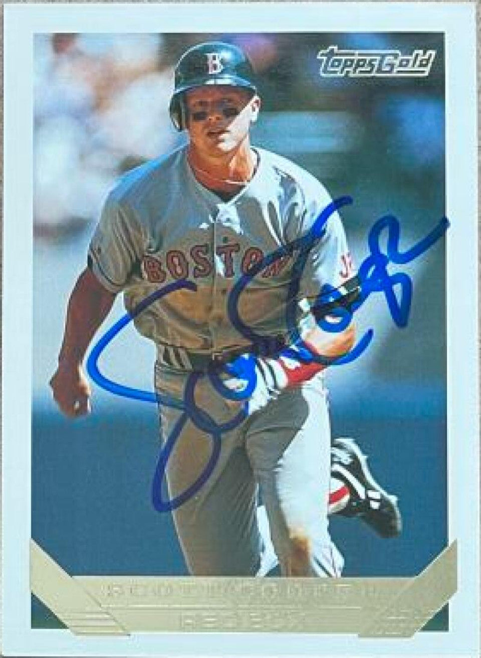 Scott Cooper Signed 1993 Topps Gold Baseball Card - Boston Red Sox