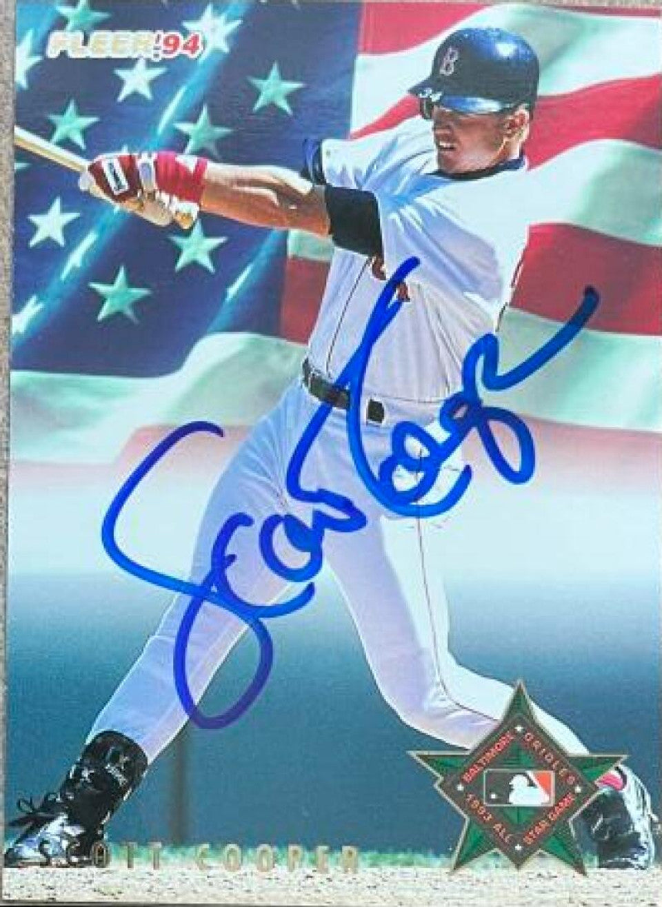 Scott Cooper Signed 1994 Fleer All-Stars Baseball Card - Boston Red Sox