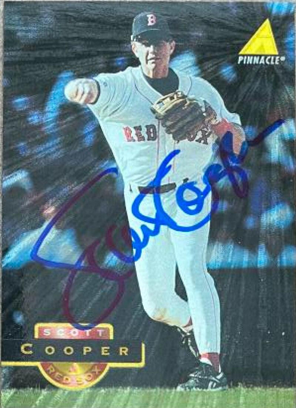 Scott Cooper Signed 1994 Pinnacle Museum Collection Baseball Card - Boston Red Sox