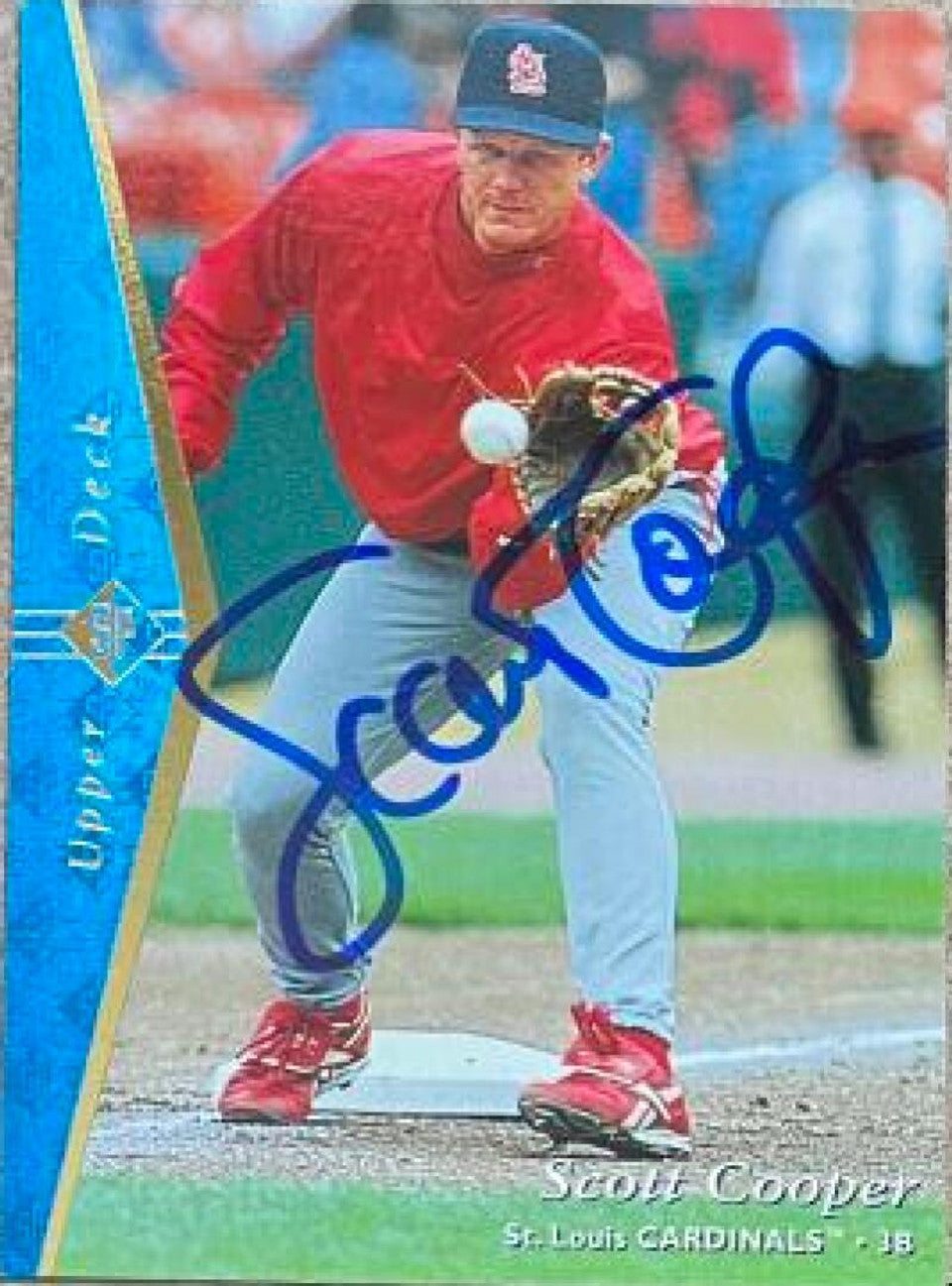 Scott Cooper Signed 1995 SP Baseball Card - St Louis Cardinals