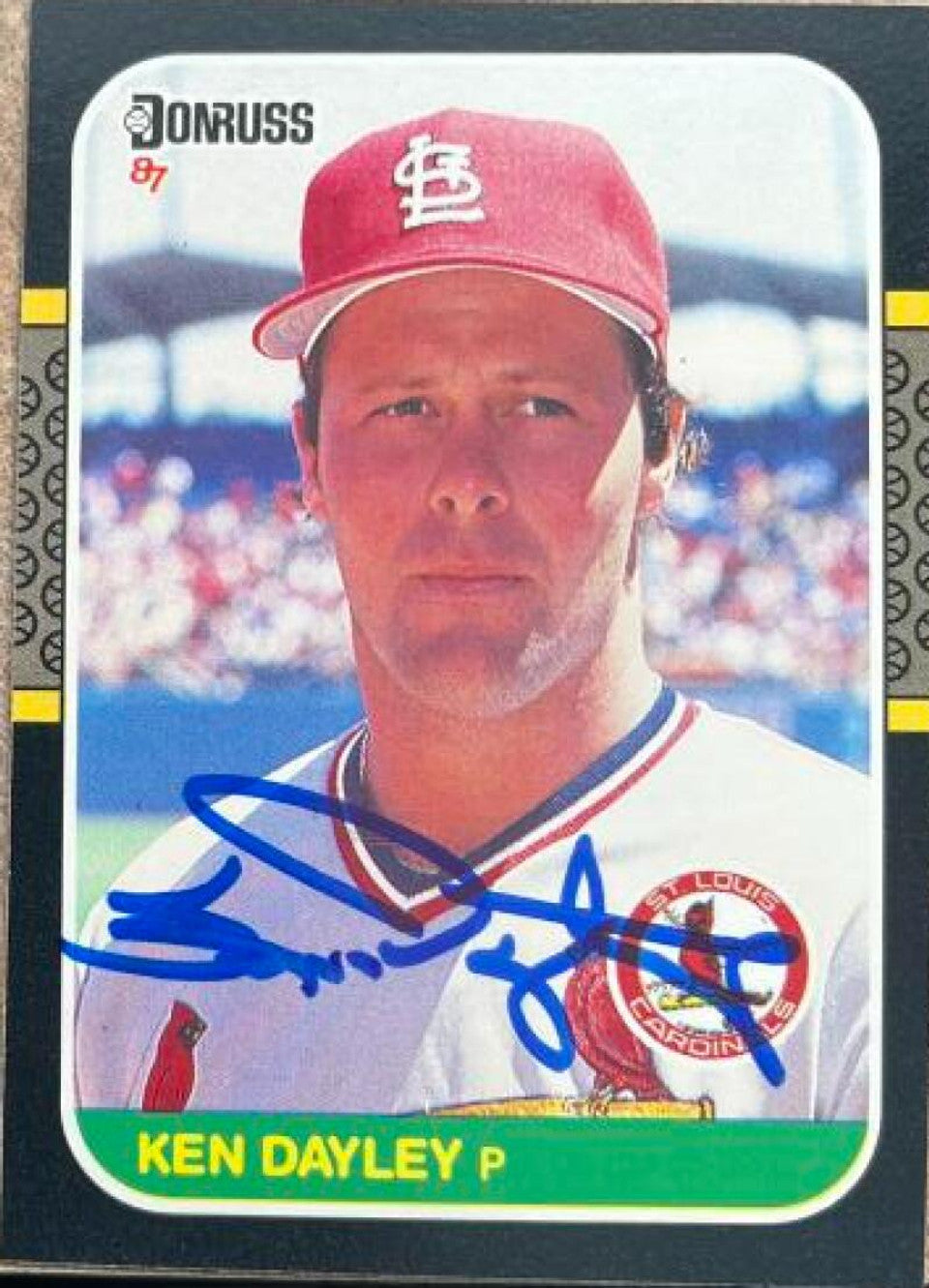 Ken Dayley Signed 1987 Donruss Baseball Card - St Louis Cardinals