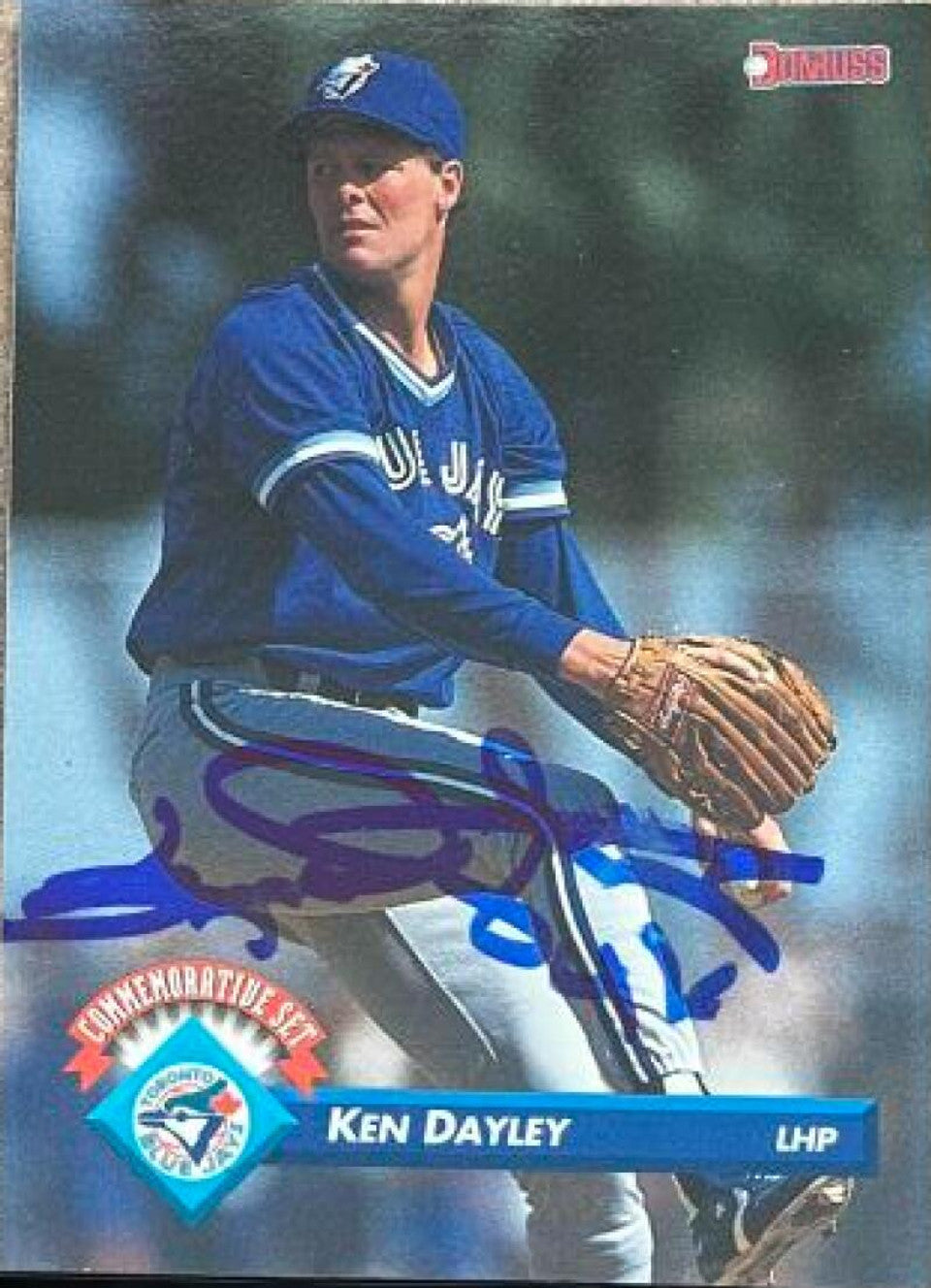 Ken Dayley Signed 1993 Donruss Championship Season Baseball Card - Toronto Blue Jays