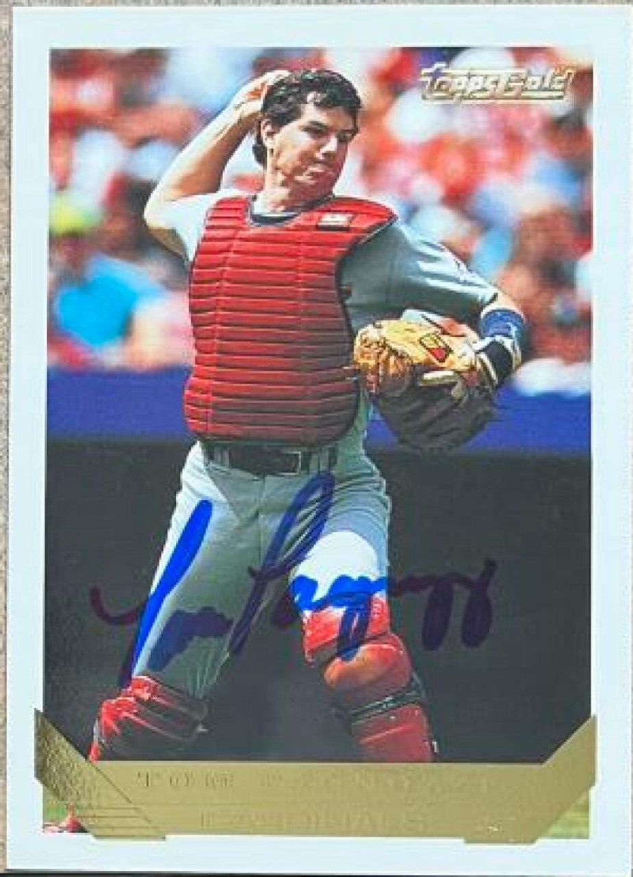 Tom Pagnozzi Signed 1993 Topps Gold Baseball Card - St Louis Cardinals