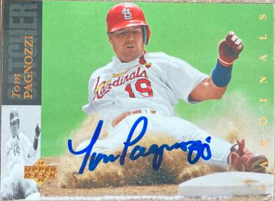 Tom Pagnozzi Signed 1994 Upper Deck Baseball Card - St Louis Cardinals