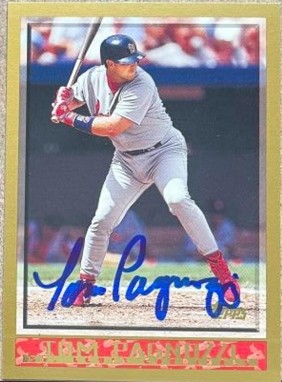 Tom Pagnozzi Signed 1998 Topps Baseball Card - St Louis Cardinals