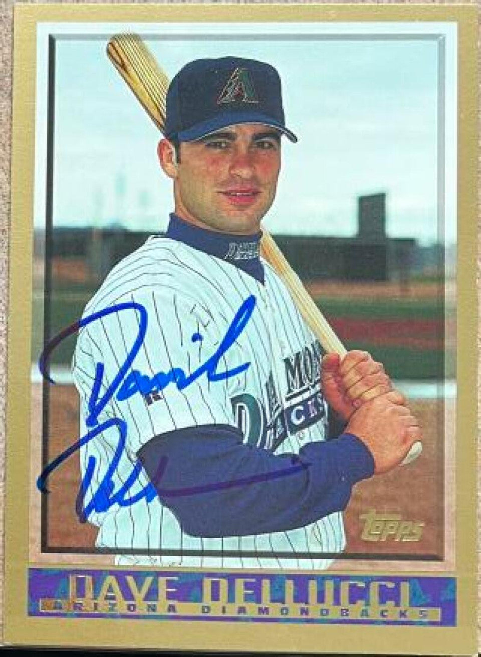 David Dellucci Signed 1998 Topps Baseball Card - Arizona Diamondbacks