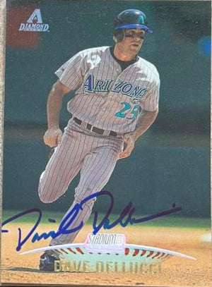 David Dellucci Signed 1999 Stadium Club Baseball Card - Arizona Diamondbacks