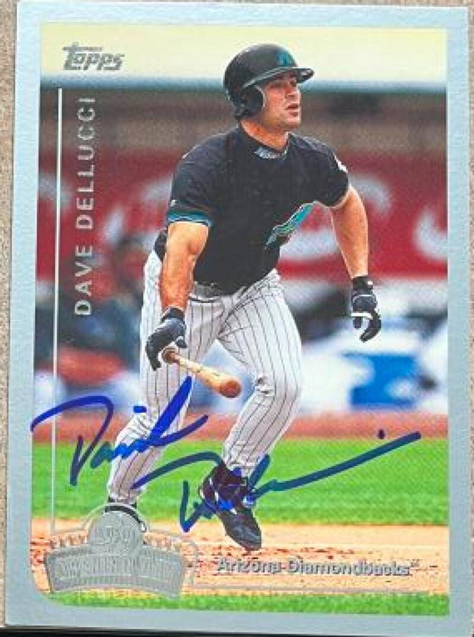 David Dellucci Signed 1999 Topps Opening Day Baseball Card - Arizona Diamondbacks