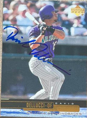 David Dellucci Signed 2000 Upper Deck Baseball Card - Arizona Diamondbacks