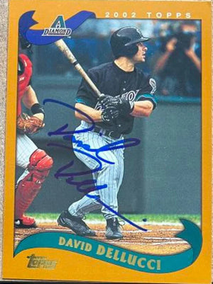 David Dellucci Signed 2002 Topps Baseball Card - Arizona Diamondbacks