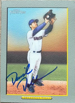 David Dellucci Signed 2005 Topps Turkey Red Baseball Card - Texas Rangers