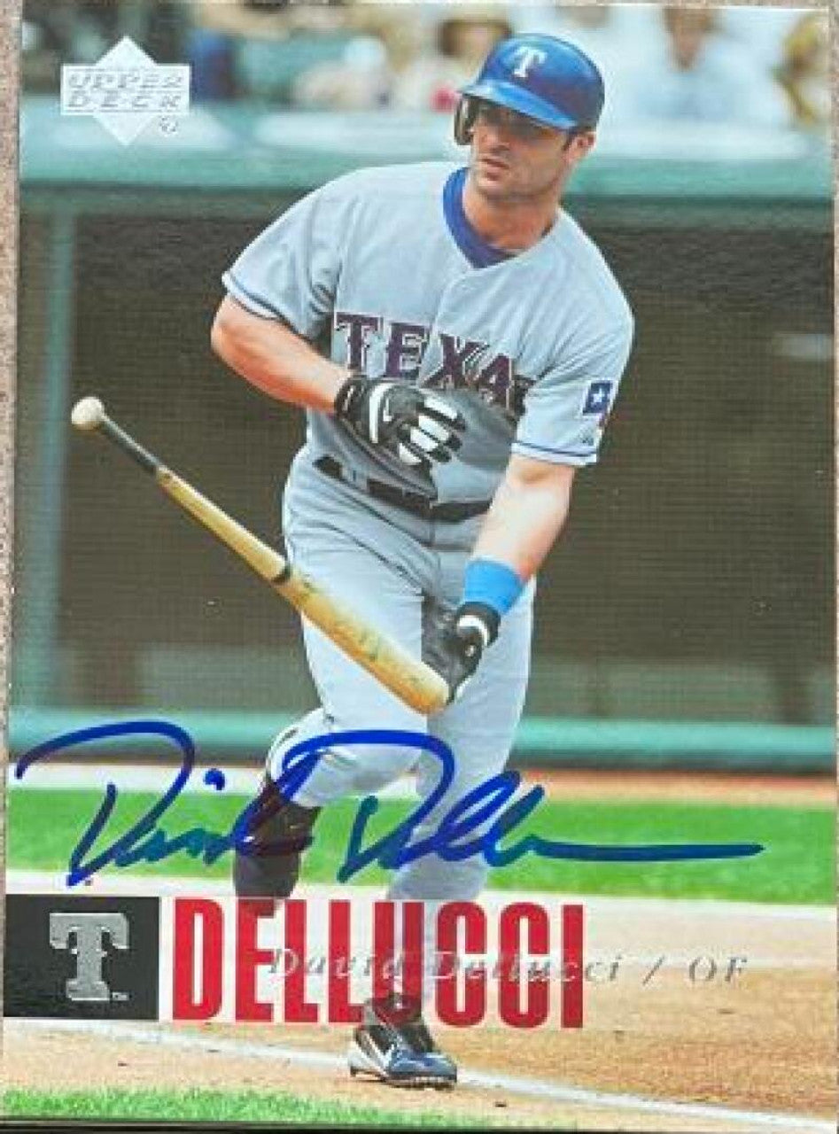 David Dellucci Signed 2006 Upper Deck Baseball Card - Texas Rangers