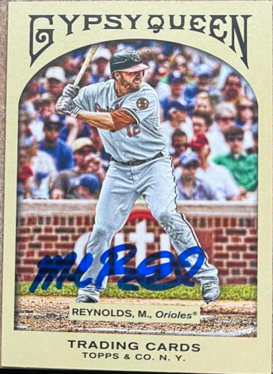 Mark Reynolds Signed 2011 Topps Gypsy Queen Baseball Card - Baltimore Orioles