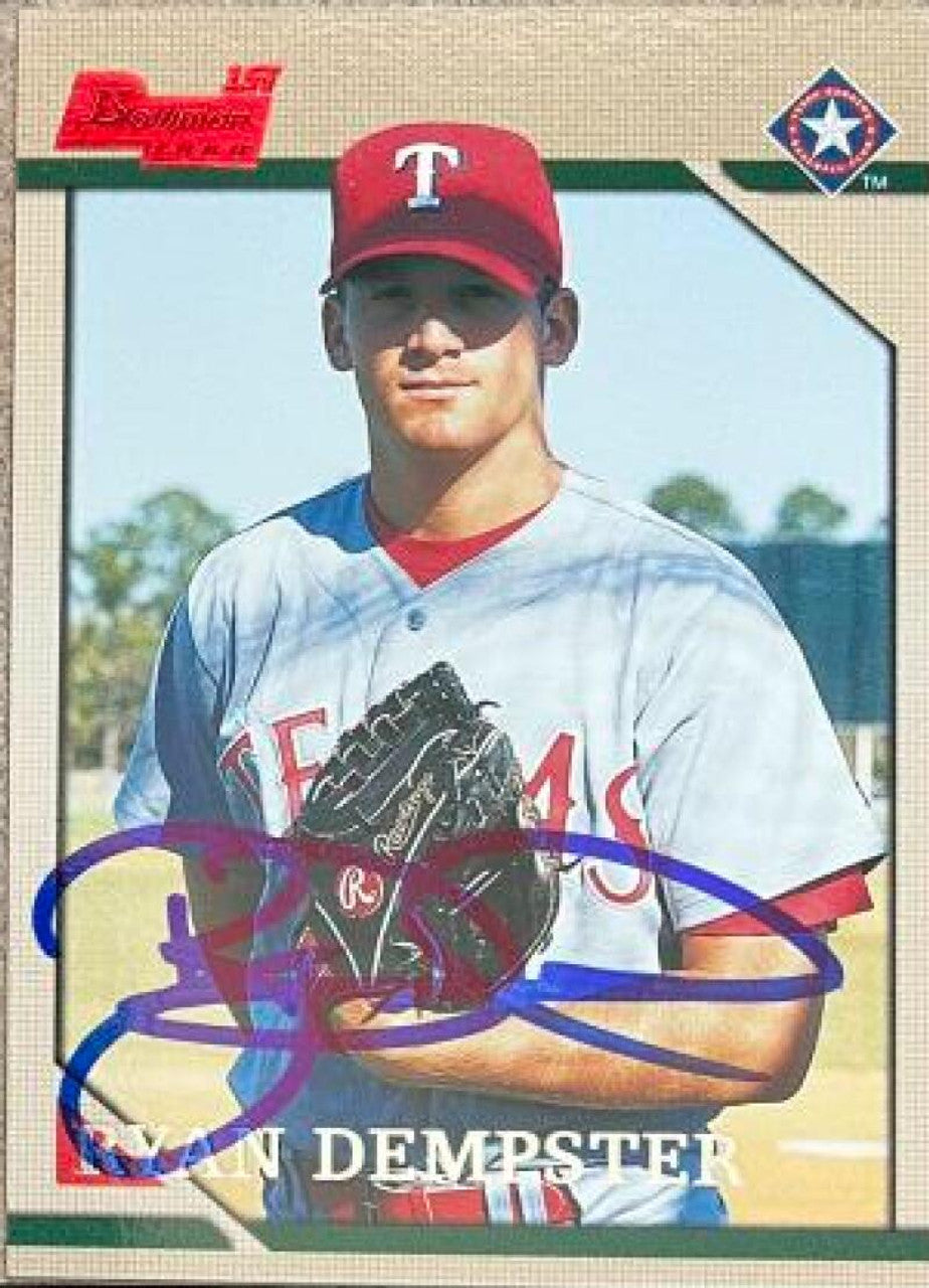 Ryan Dempster Signed 1996 Bowman Baseball Card - Texas Rangers