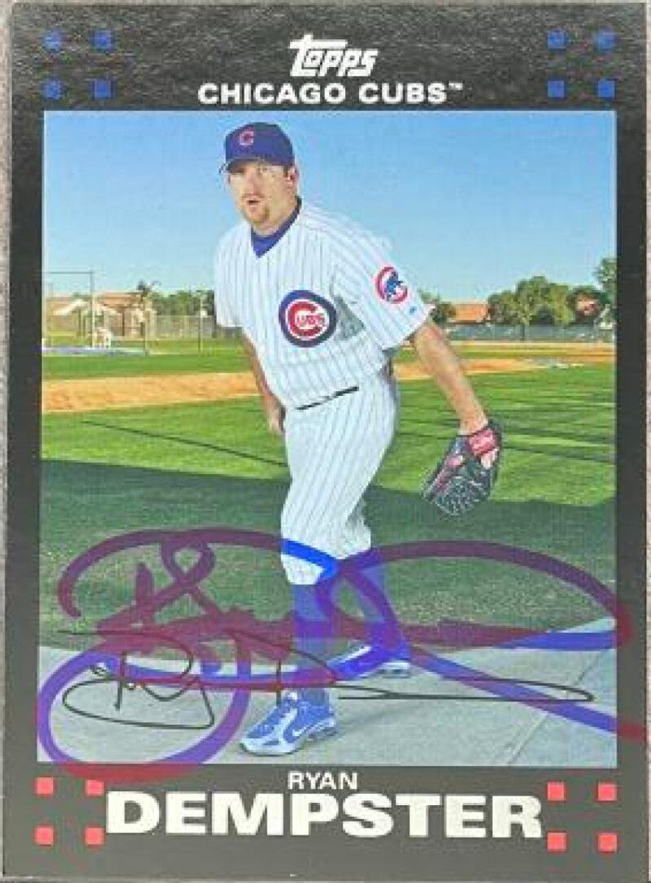 Ryan Dempster Signed 2007 Topps Baseball Card - Chicago Cubs