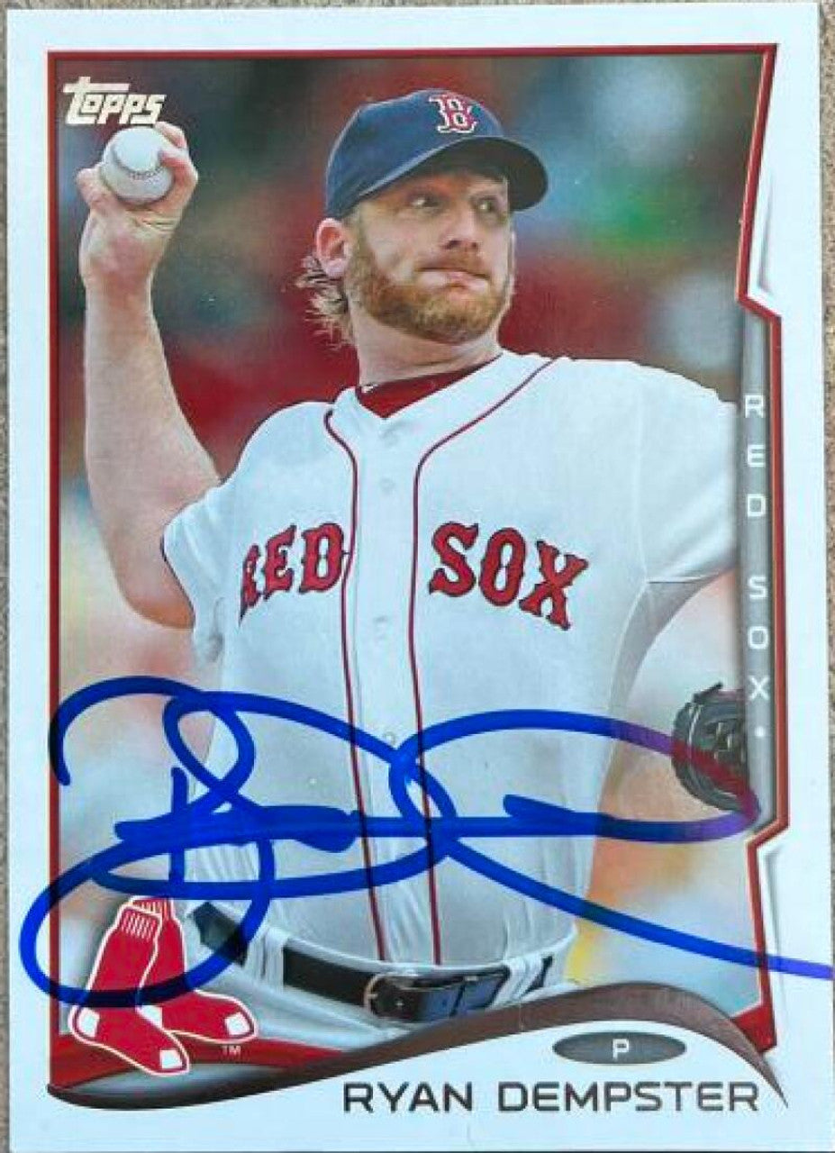 Ryan Dempster Signed 2014 Topps Baseball Card - Boston Red Sox