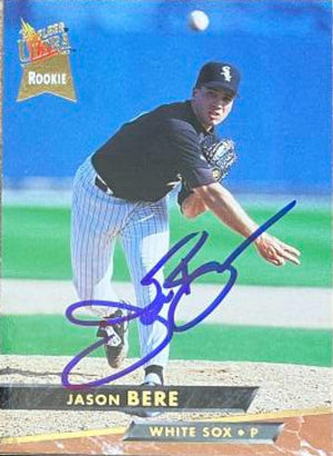 Jason Bere Signed 1993 Fleer Ultra Baseball Card - Chicago White Sox