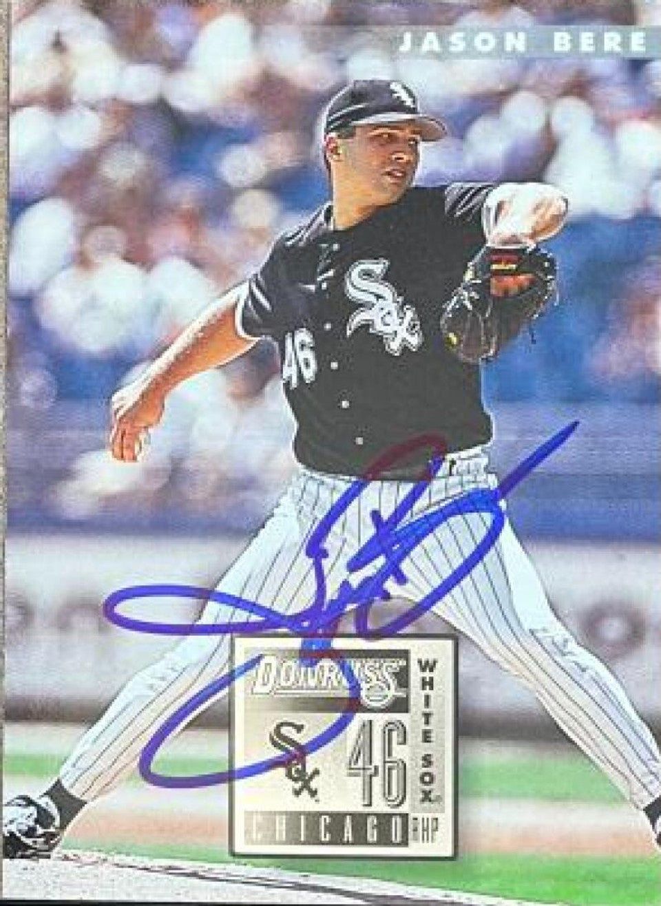 Jason Bere Signed 1996 Donruss Baseball Card - Chicago White Sox