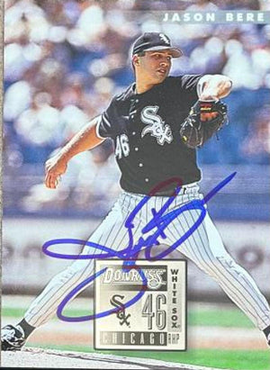 Jason Bere Signed 1996 Donruss Baseball Card - Chicago White Sox