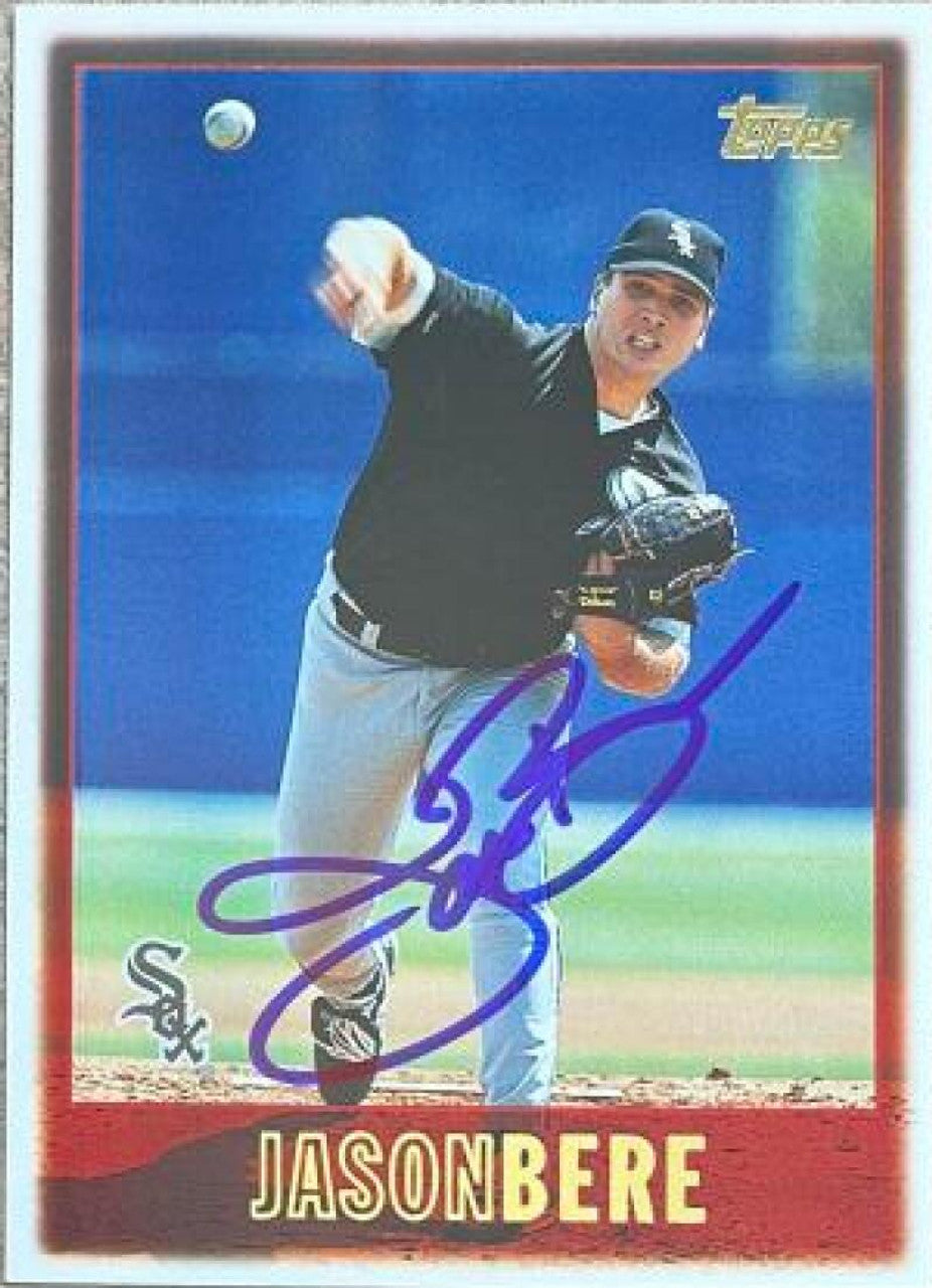 Jason Bere Signed 1997 Topps Baseball Card - Chicago White Sox