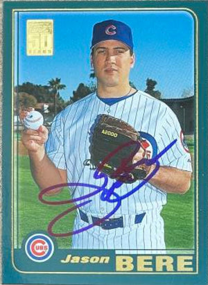 Jason Bere Signed 2001 Topps Baseball Card - Chicago Cubs