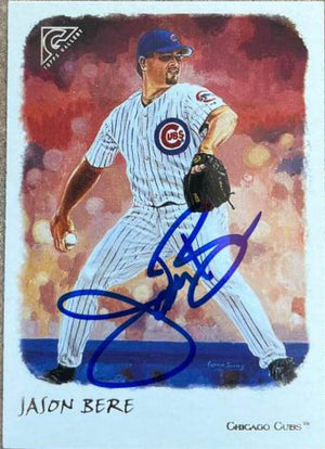 Jason Bere Signed 2002 Topps Gallery Baseball Card - Chicago Cubs