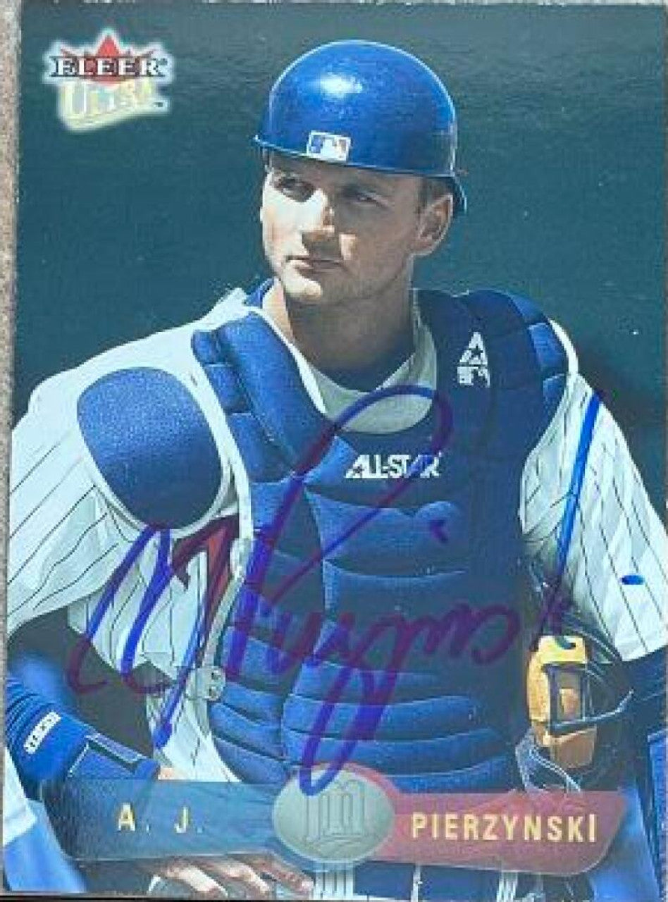 A.J. Pierzynski Signed 2002 Fleer Ultra Baseball Card - Minnesota Twins