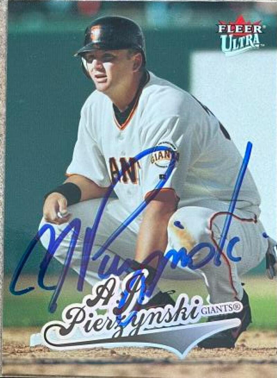 A.J. Pierzynski Signed 2004 Fleer Ultra Baseball Card - San Francisco Giants