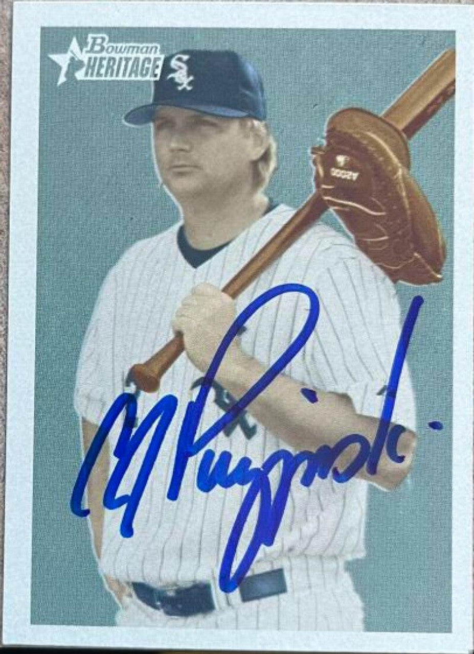 A.J. Pierzynski Signed 2006 Bowman Heritage Baseball Card - Chicago White Sox