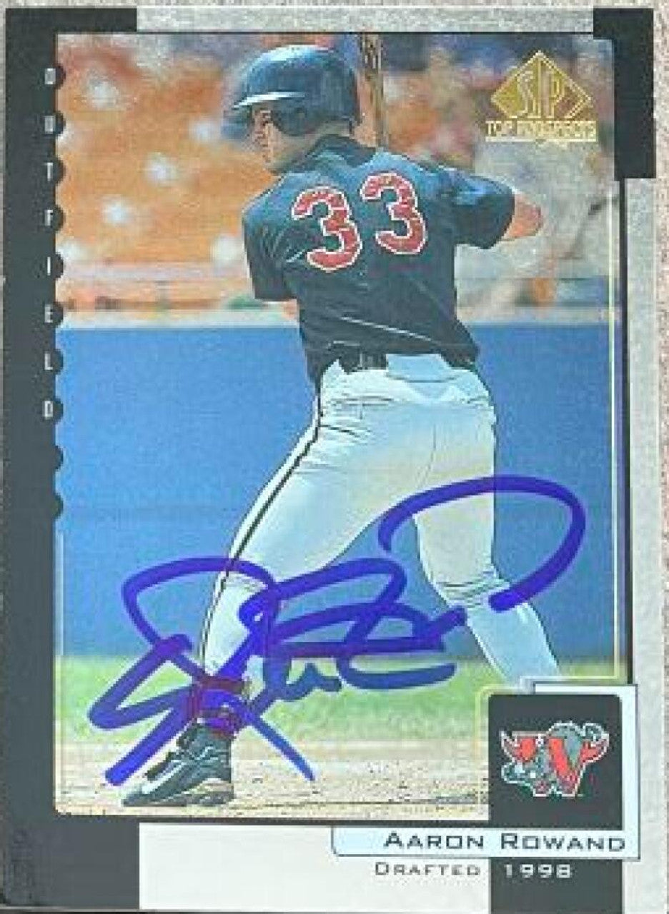 Aaron Rowand Signed 2000 SP Top Prospects Baseball Card - Winston-Salem Warthogs