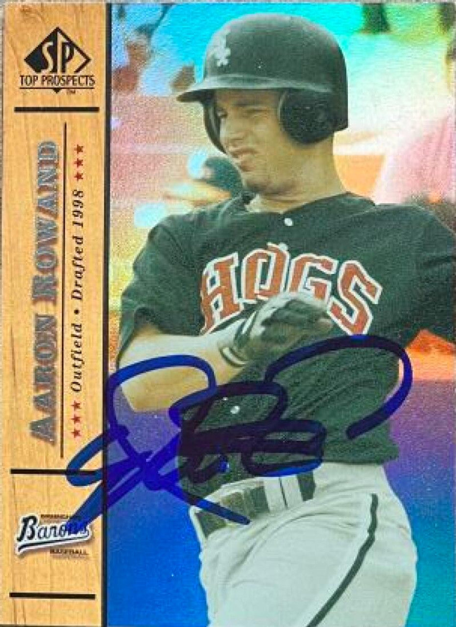 Aaron Rowand Signed 2001 SP Top Prospects Baseball Card - Birmingham Barons