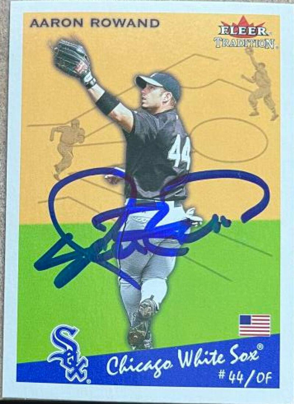 Aaron Rowand Signed 2001 Fleer Tradition Baseball Card - Chicago White Sox