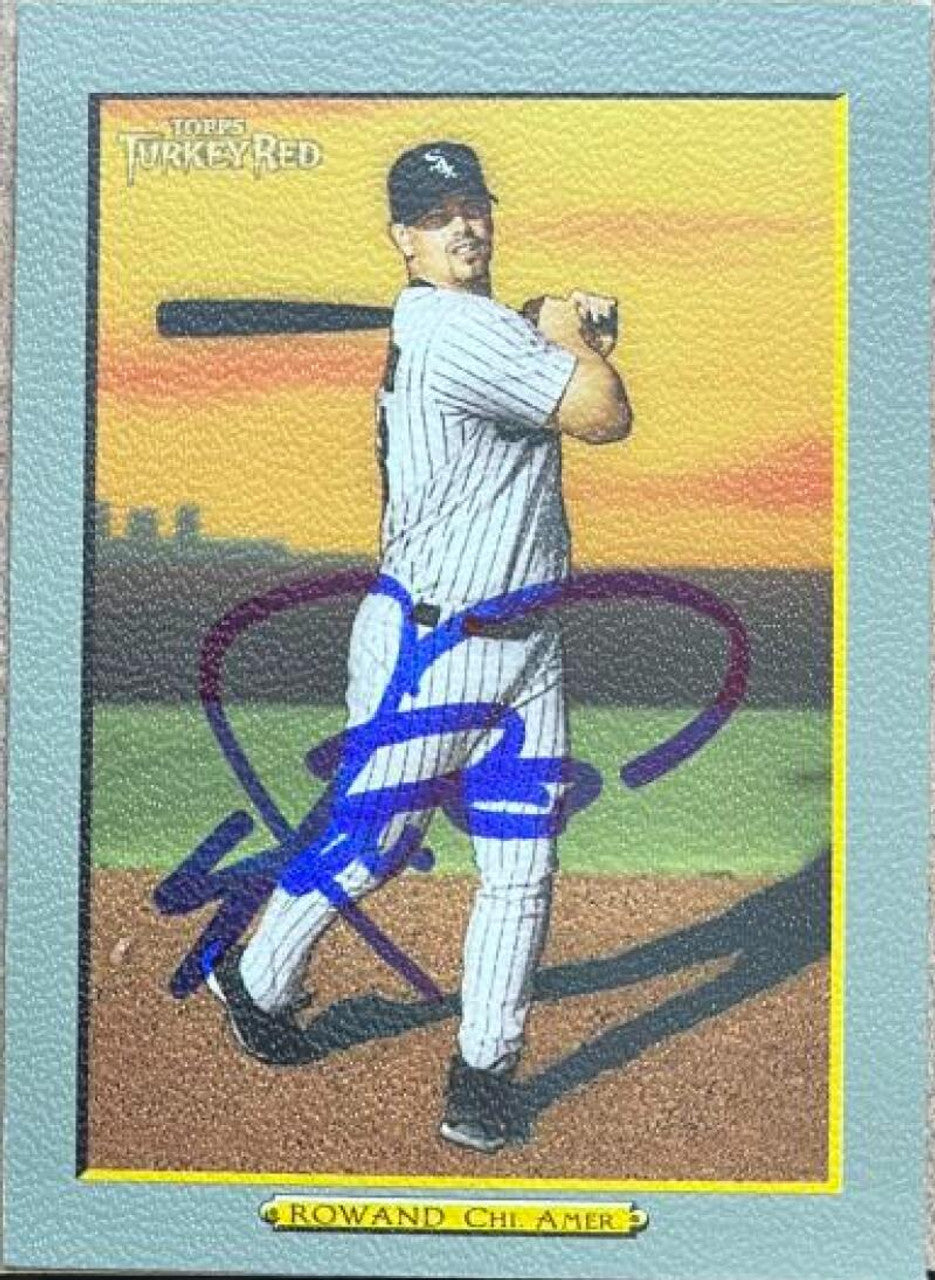 アーロン・ローワンド サイン入り 2005 Topps ターキー レッド ベースボール カード - シカゴ ホワイトソックス